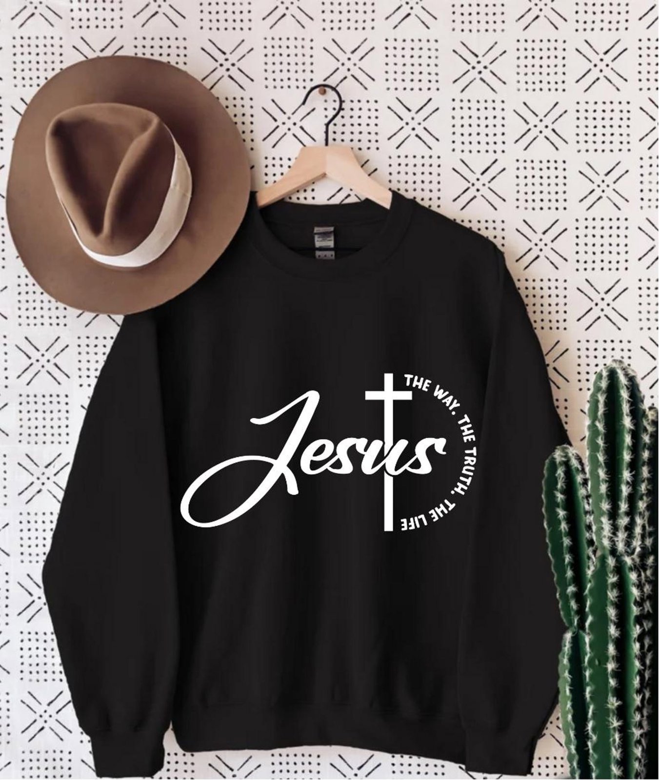 Jesus The Way The Truth The Life Sweatshirt, Christian Sweatshirt, Faith Sweatshirt, Jesus Sweatshirt, Religious Shirt, Christ theme gift 3