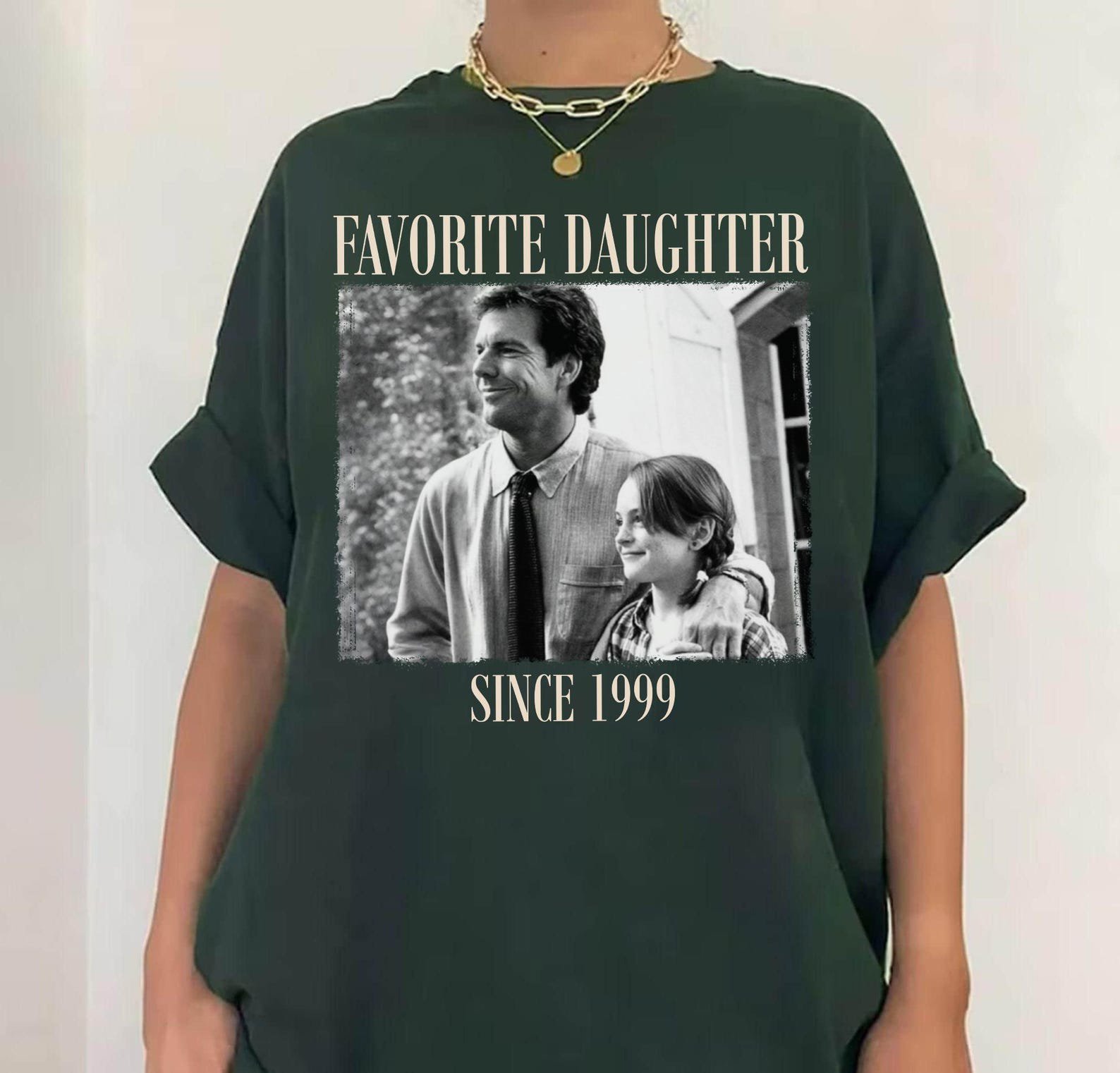 Personalized Favorite Daughter Shirt, Custom Photo Tee, Funny Dad Daughter Gift, Since Year Shirt 4