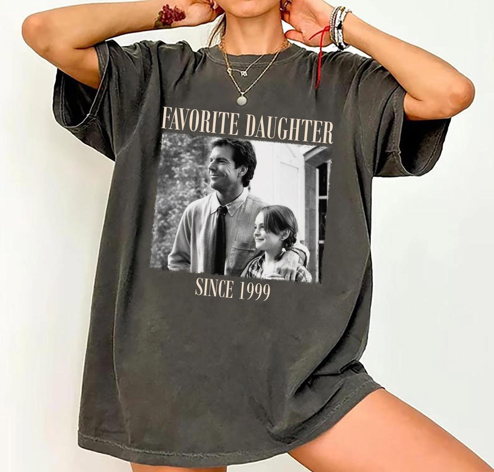 Personalized Favorite Daughter Shirt, Custom Photo Tee, Funny Dad Daughter Gift, Since Year Shirt 5