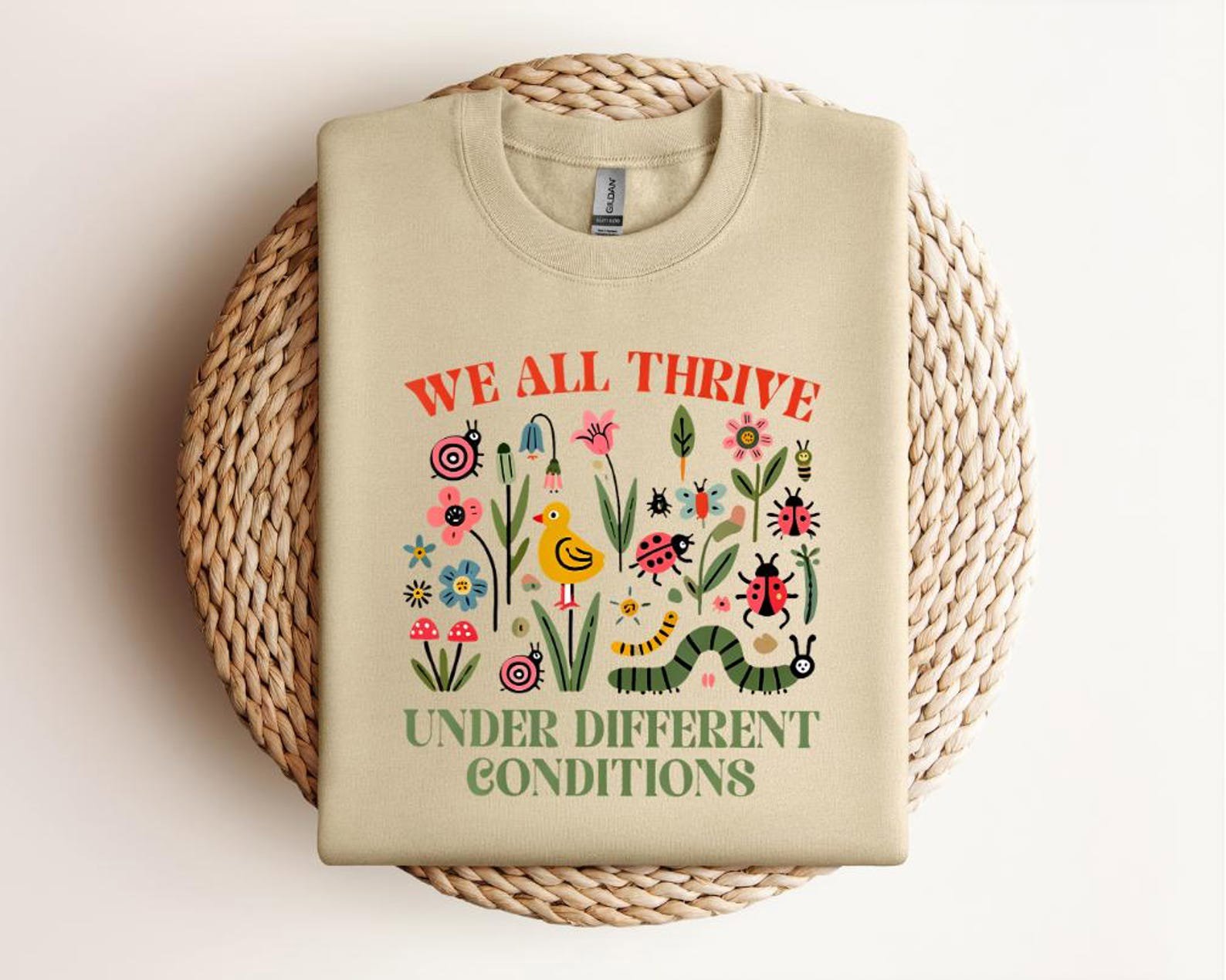 Wildflower & Insect Graphic Shirt: Nature-Inspired Diversity Tee 2