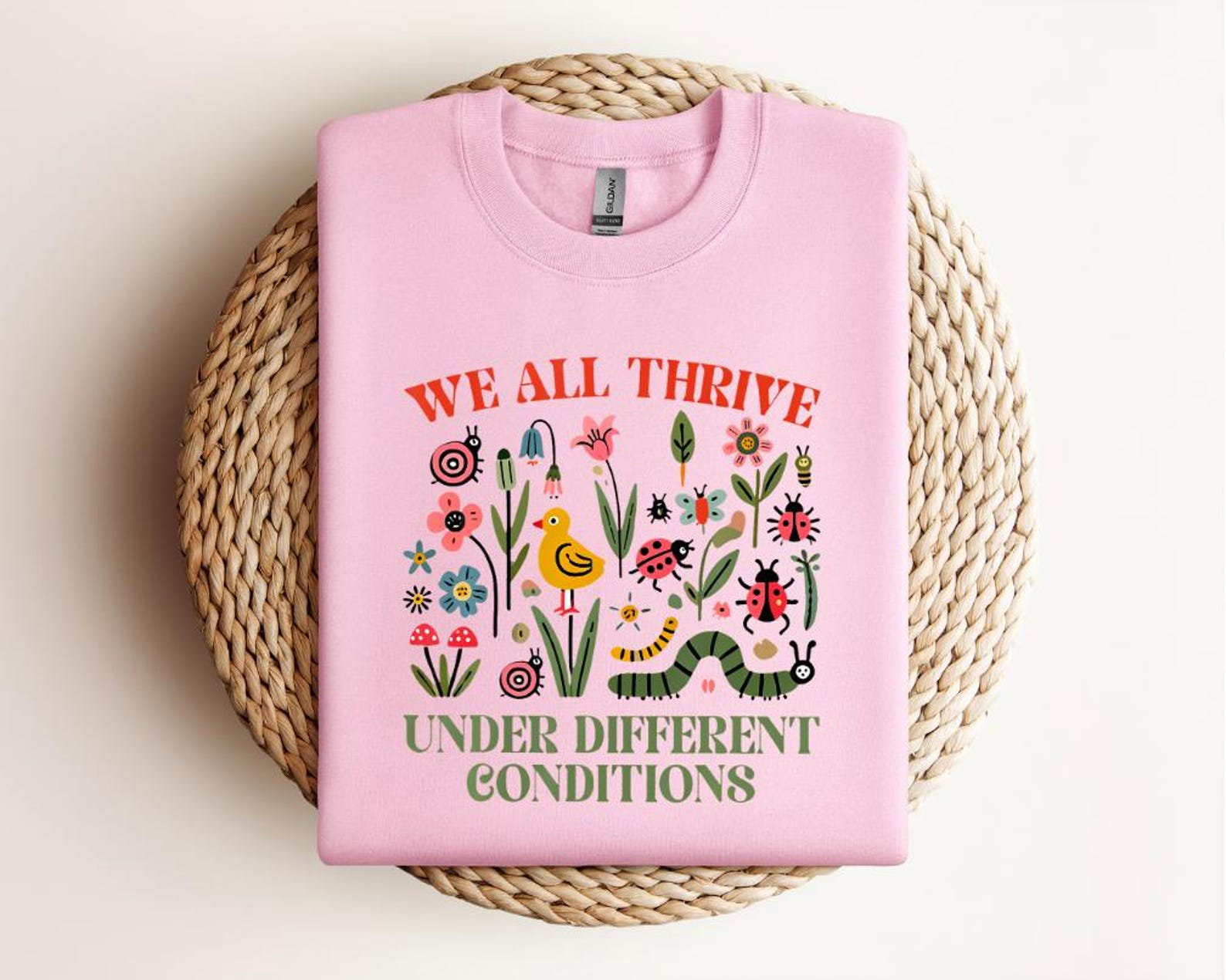 Wildflower & Insect Graphic Shirt: Nature-Inspired Diversity Tee 4