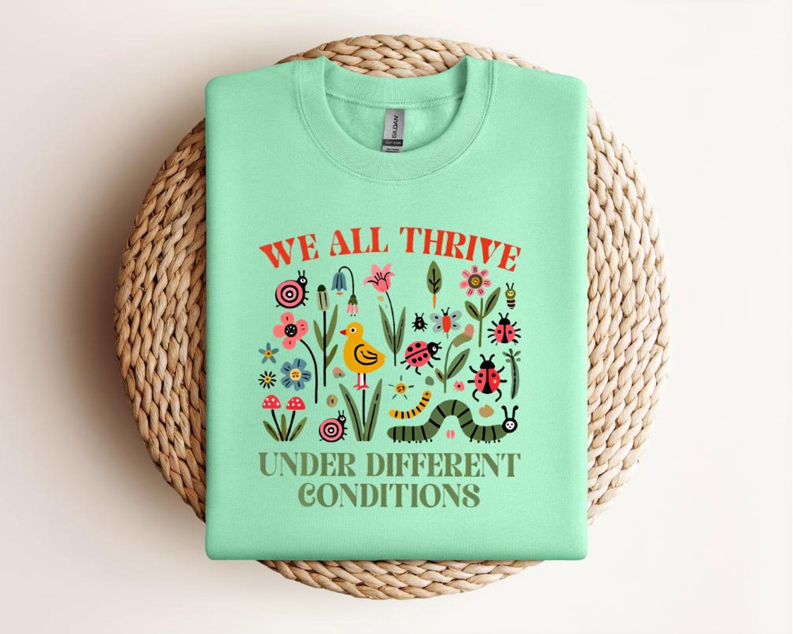 Wildflower & Insect Graphic Shirt: Nature-Inspired Diversity Tee 5