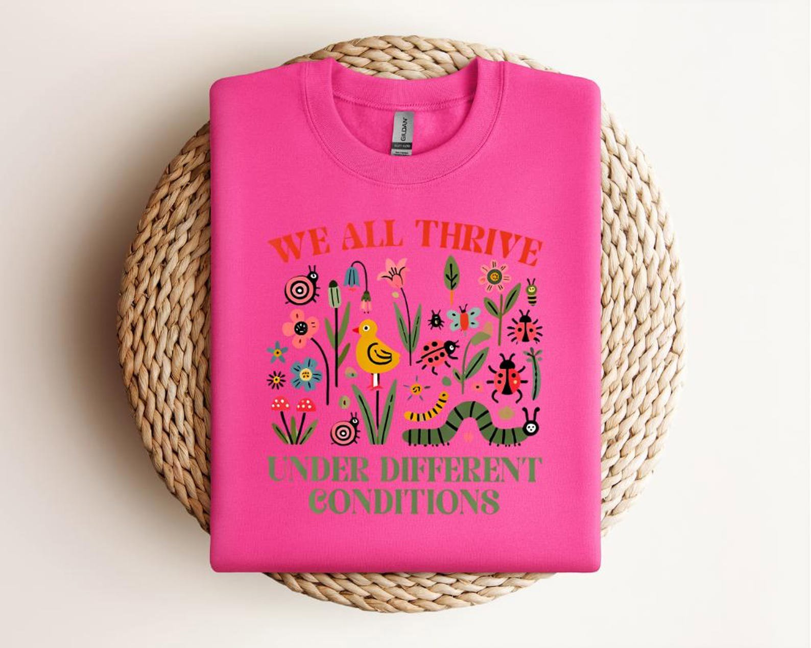Wildflower & Insect Graphic Shirt: Nature-Inspired Diversity Tee 6
