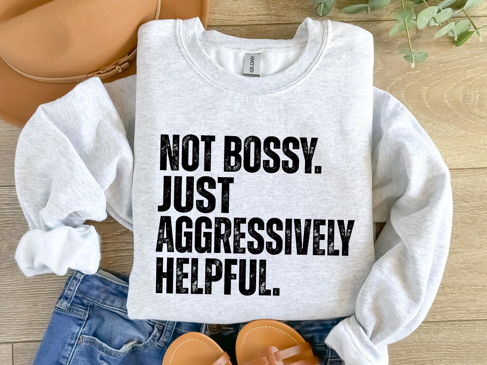 Not Bossy Just Aggressively Helpful Shirt, Funny Shirt For Bossy Boss, Sarcastic Tshirt for Bossy Friend ,Humorous Git for The Boss in Group 1