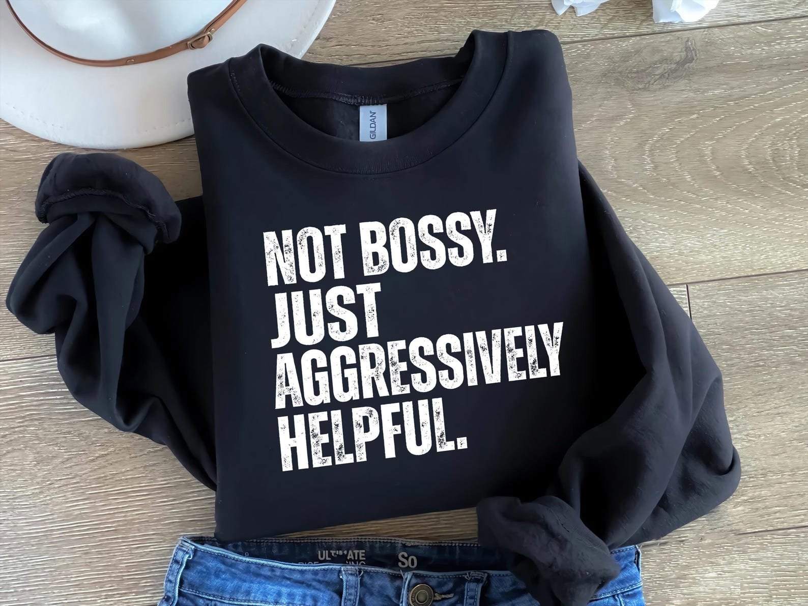 Not Bossy Just Aggressively Helpful Shirt, Funny Shirt For Bossy Boss, Sarcastic Tshirt for Bossy Friend ,Humorous Git for The Boss in Group 3