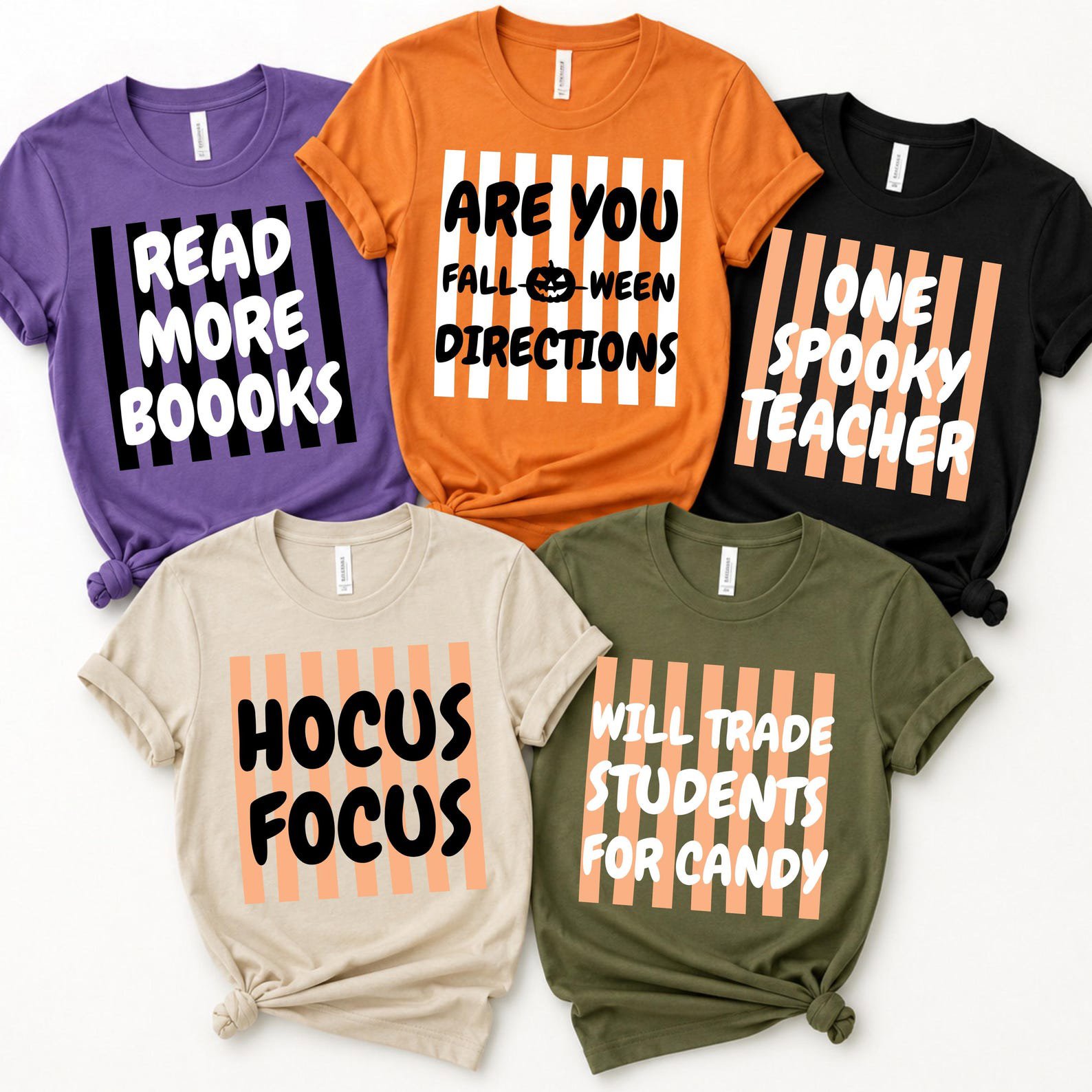 Custom Funny Halloween Teacher Shirt, Spooky Quotes Faculty Squad Outfit 1