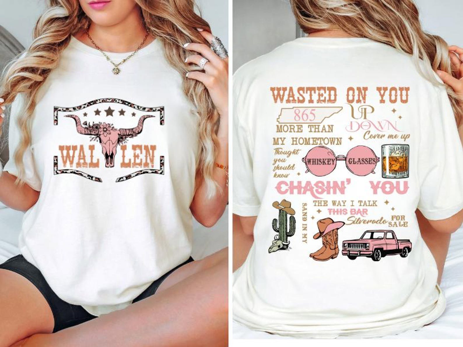 Floral Country Music T-Shirt: Cowgirl Concert Tee, Rock Graphic Design 2