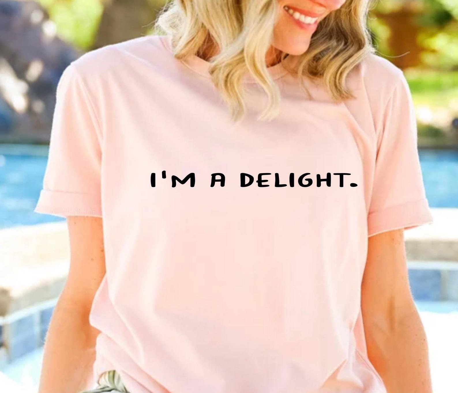 Funny 'I'm a Delight' Sarcastic Unisex Sweatshirt 3