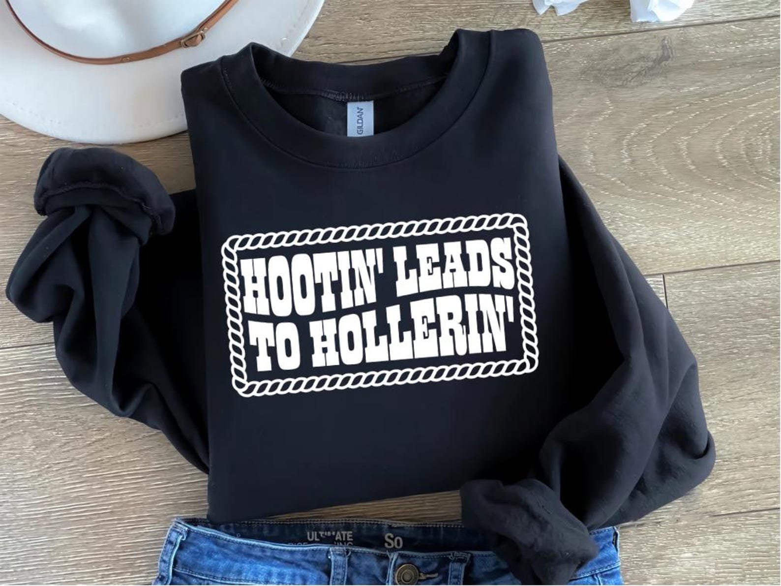 Hootin' Leads To Hollerin' Shirt: Trendy Country Cowgirl Tee 3