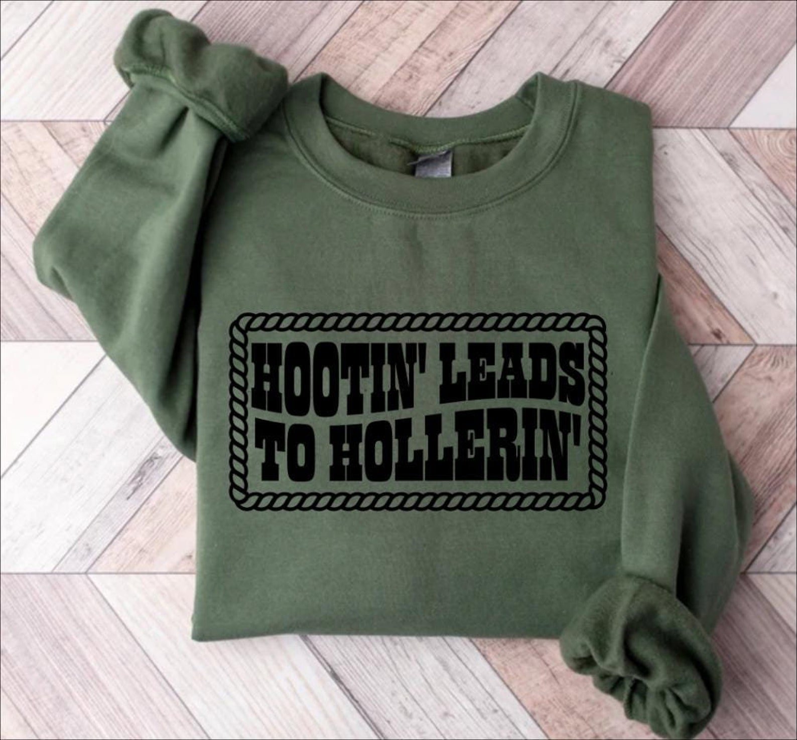 Hootin' Leads To Hollerin' Shirt: Trendy Country Cowgirl Tee 2