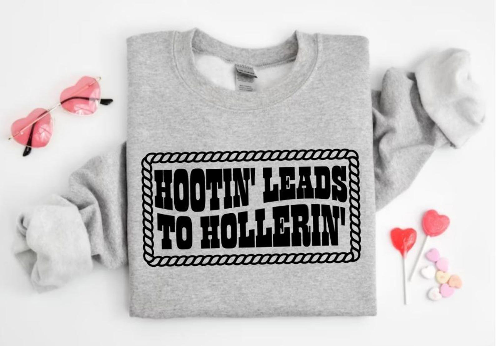 Hootin' Leads To Hollerin' Shirt: Trendy Country Cowgirl Tee 4