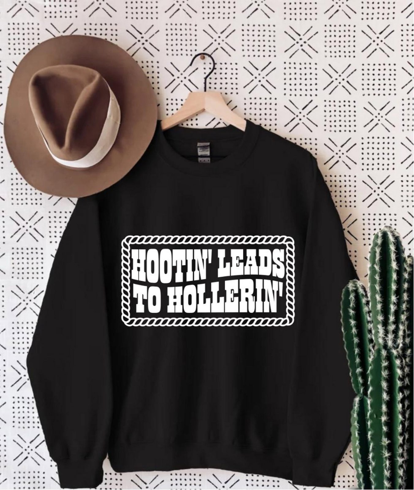 Hootin' Leads To Hollerin' Shirt: Trendy Country Cowgirl Tee 5