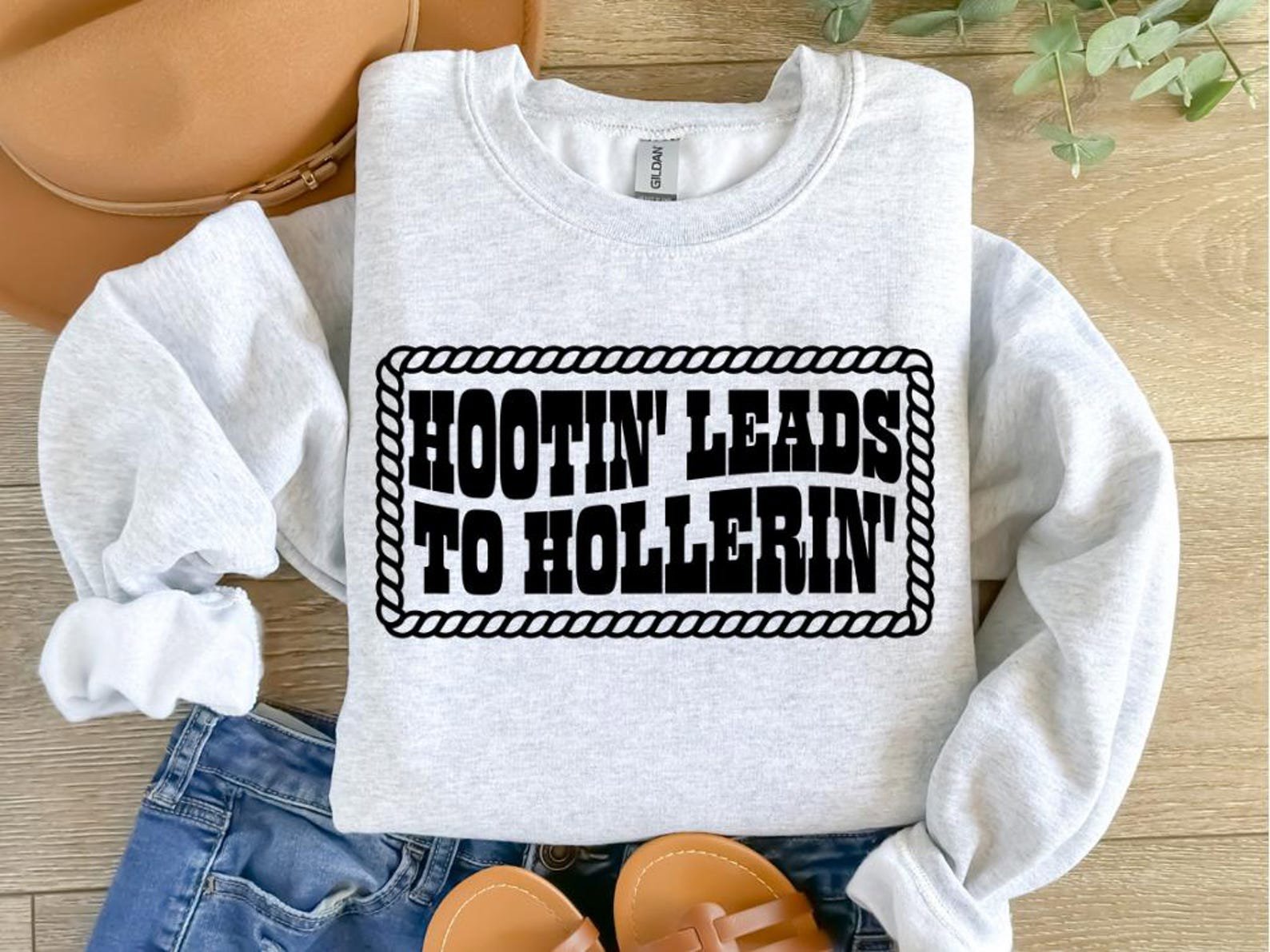 Hootin' Leads To Hollerin' Shirt: Trendy Country Cowgirl Tee 6