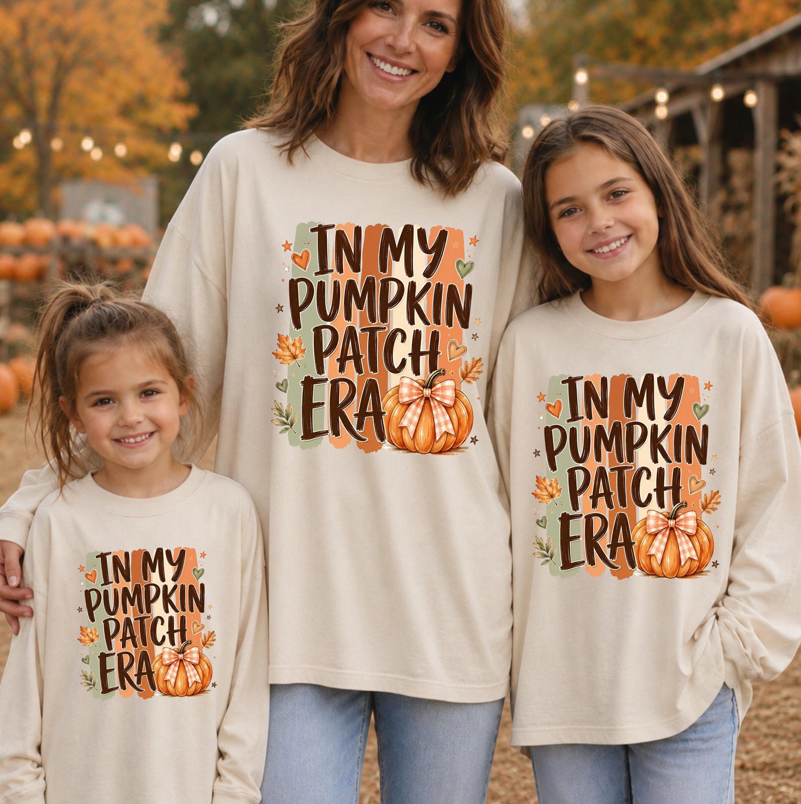 In My Pumpkin Patch Era SweatShirt, Fall Matching Pumpkin Picking Tee, Mom Daughter Autumn Outfit 2