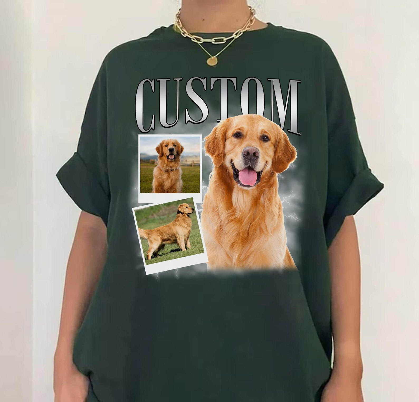 Personalized Dog Shirt, Custom Photo Comfort Colors Tee, Dog Lover Gift Shirt 3