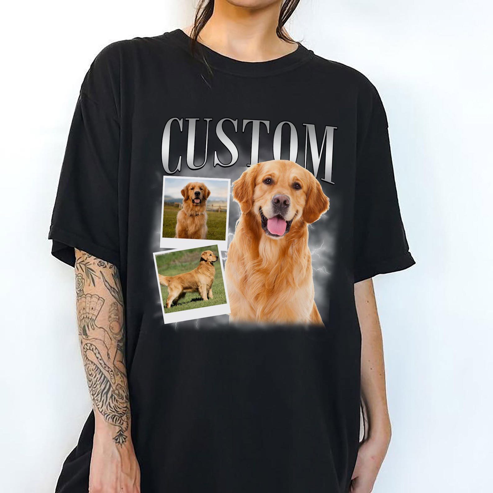 Personalized Dog Shirt, Custom Photo Comfort Colors Tee, Dog Lover Gift Shirt 5