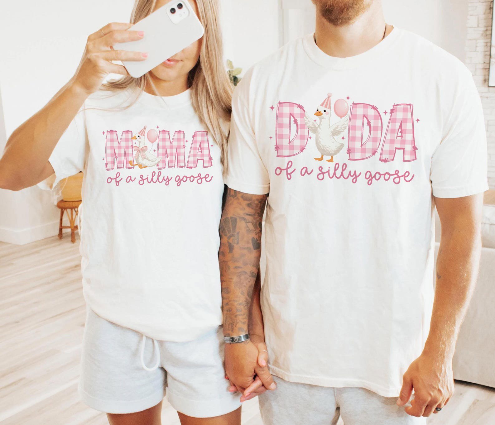 Matching Family Silly Goose Shirts 1st Birthday Outfit, Mama Dada Goose Tee, One Silly Goose Party Shirts 5