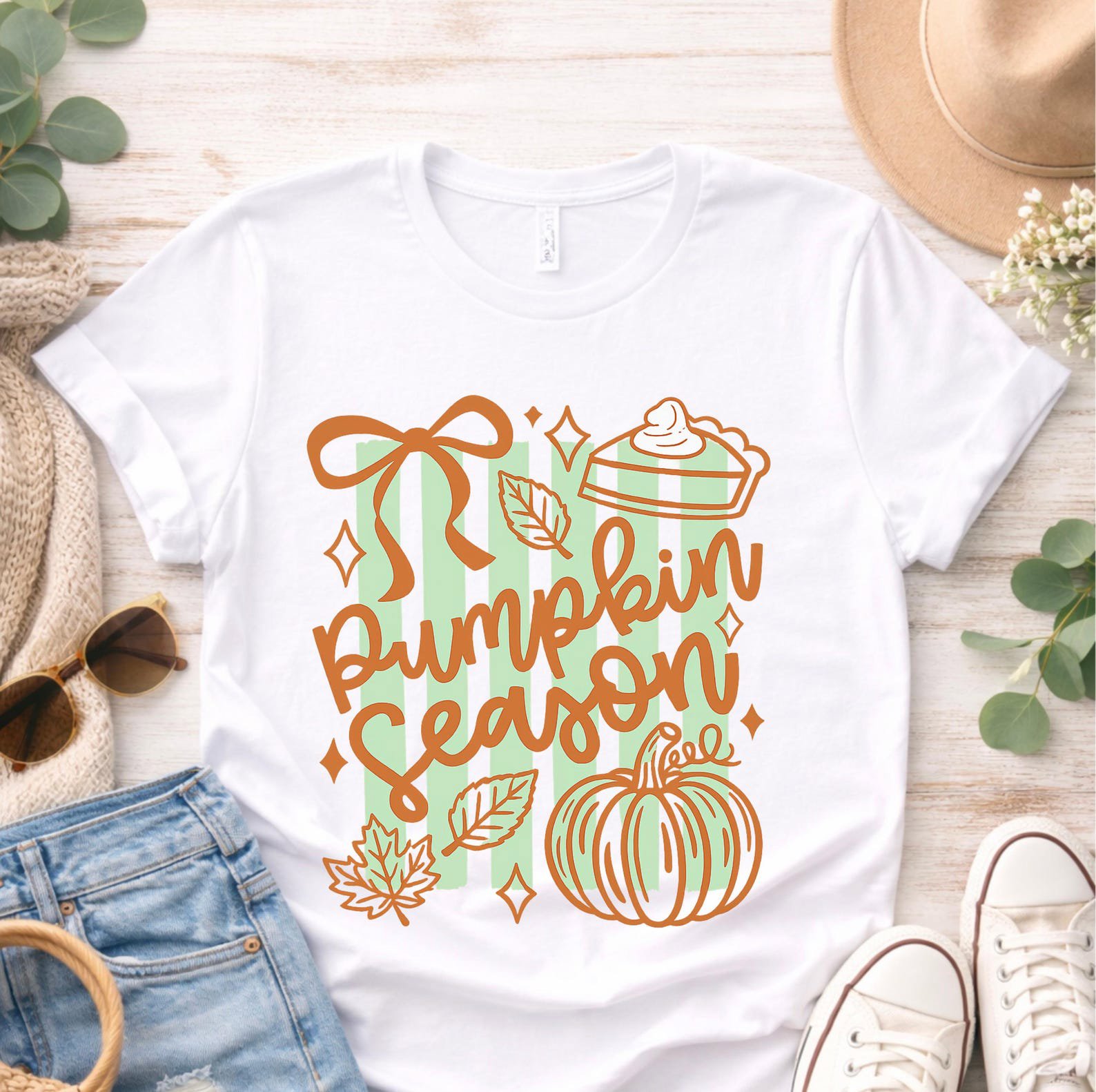 Pumpkin Season Shirt, Fall Autumn Tee, Patch Thanksgiving Outfit, Cozy Women Gift 1