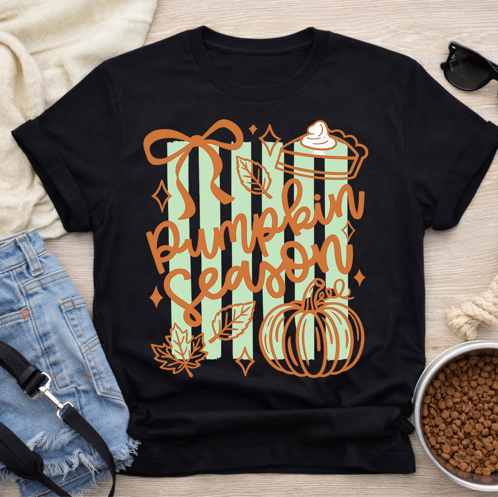 Pumpkin Season Shirt, Fall Autumn Tee, Patch Thanksgiving Outfit, Cozy Women Gift 6