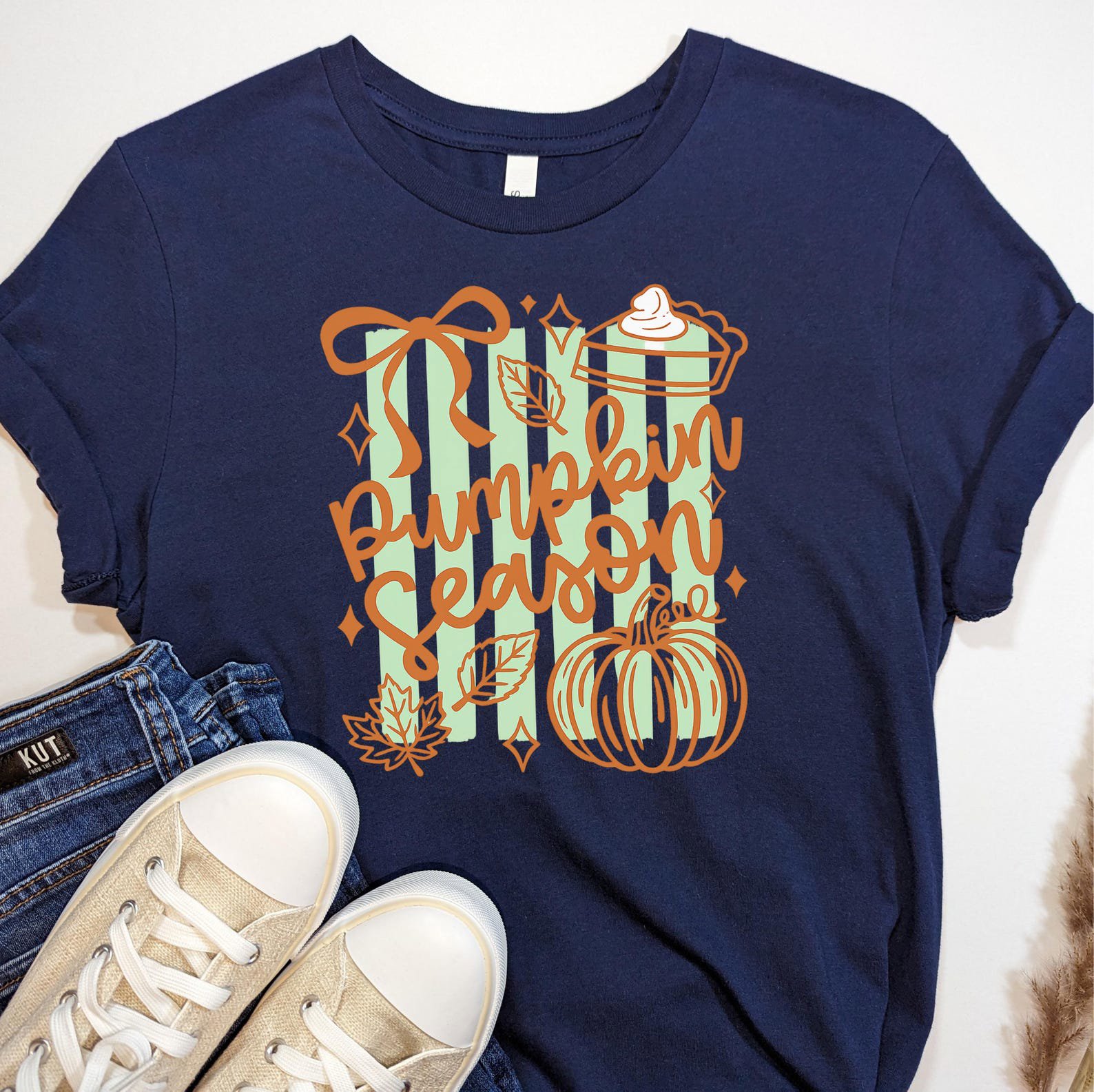 Pumpkin Season Shirt, Fall Autumn Tee, Patch Thanksgiving Outfit, Cozy Women Gift 7