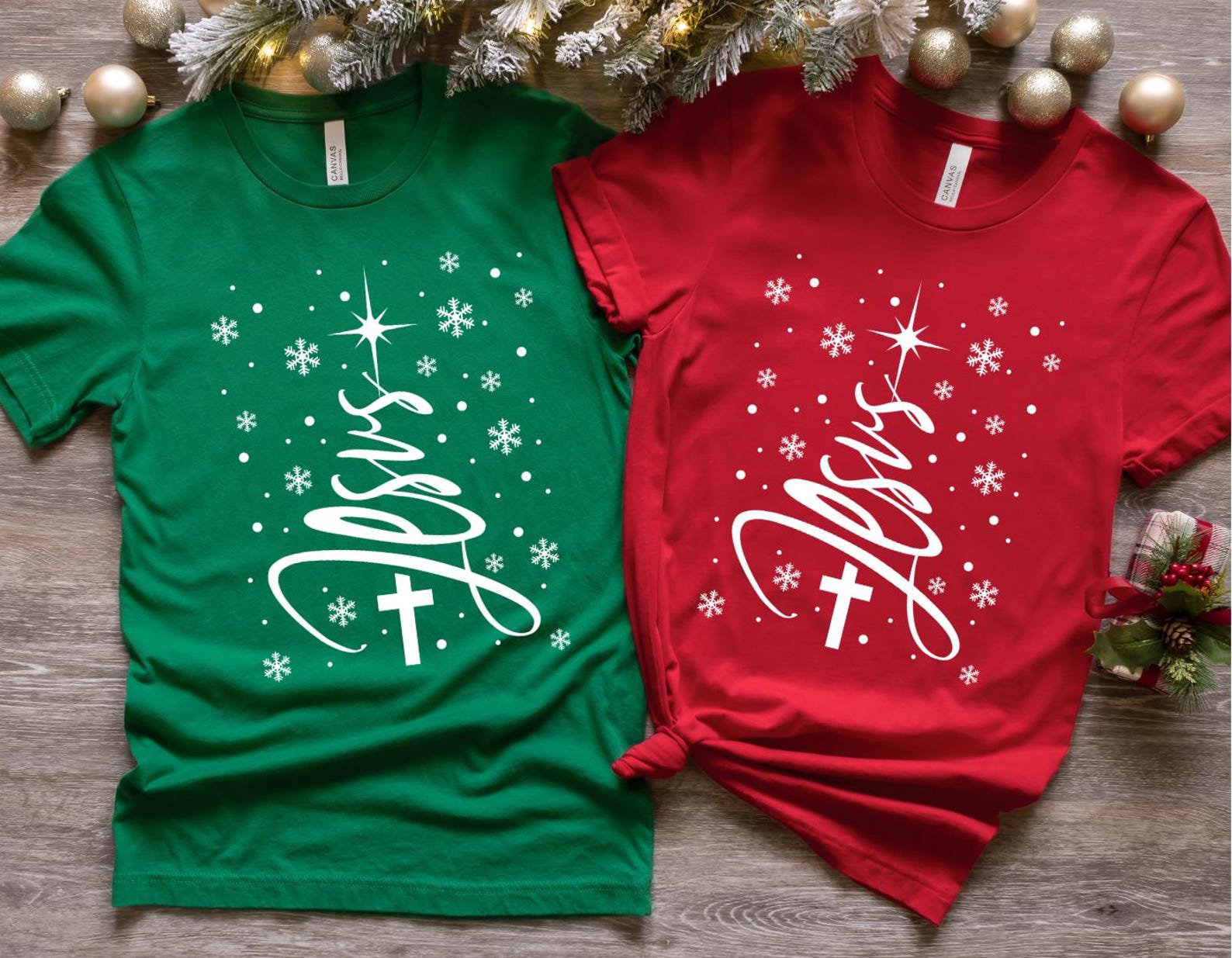 Jesus Christmas Sweatshirt • Christian Winter Sweater • Faith Cross Snowflake Shirt • Religious Holiday Gift • Cozy Christian Apparel 7