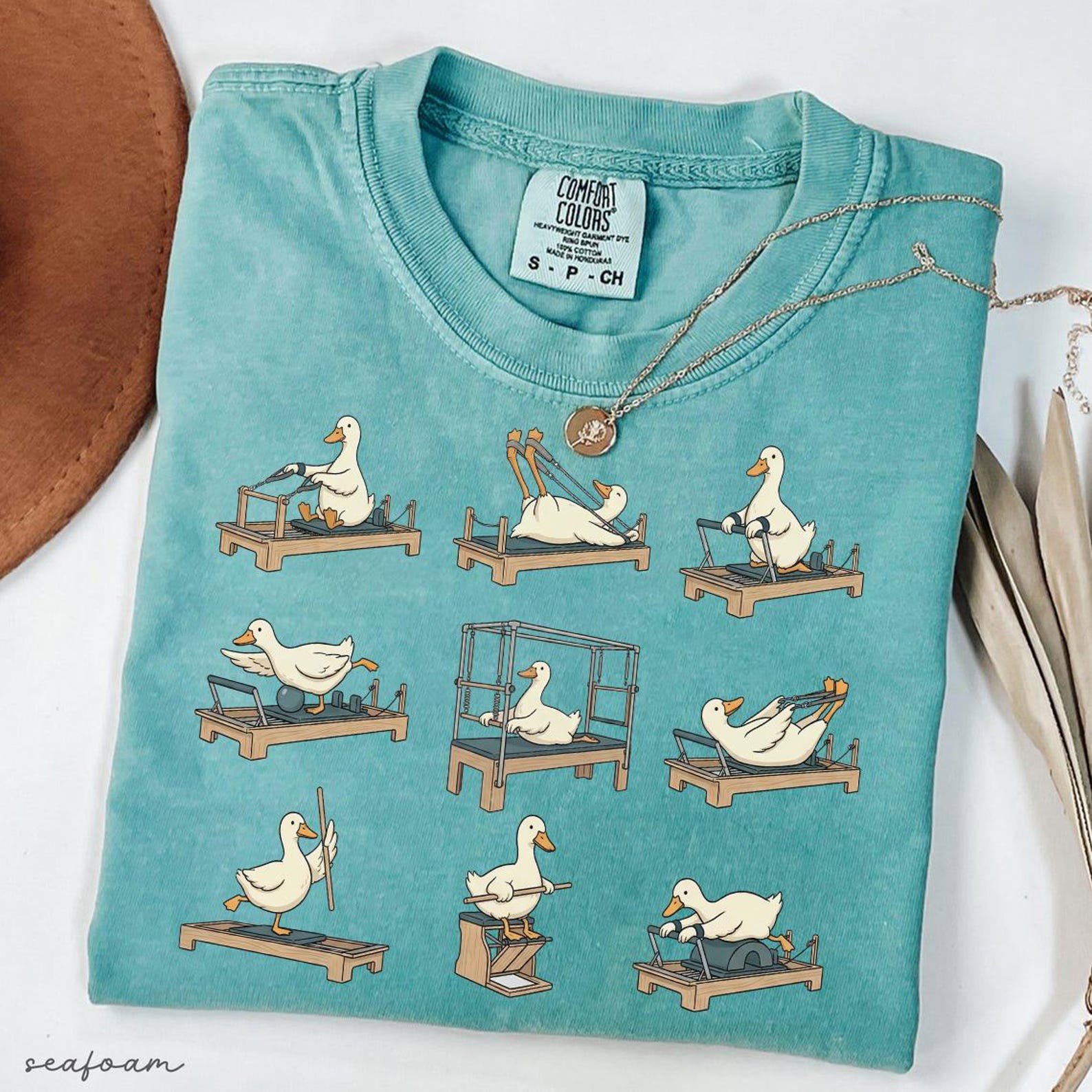 Pilates Girl Shirt Funny Goose Tee, Reformer Pilates Tshirt, Trendy Workout Shirt, Cute Fitness Aesthetic Tee 1