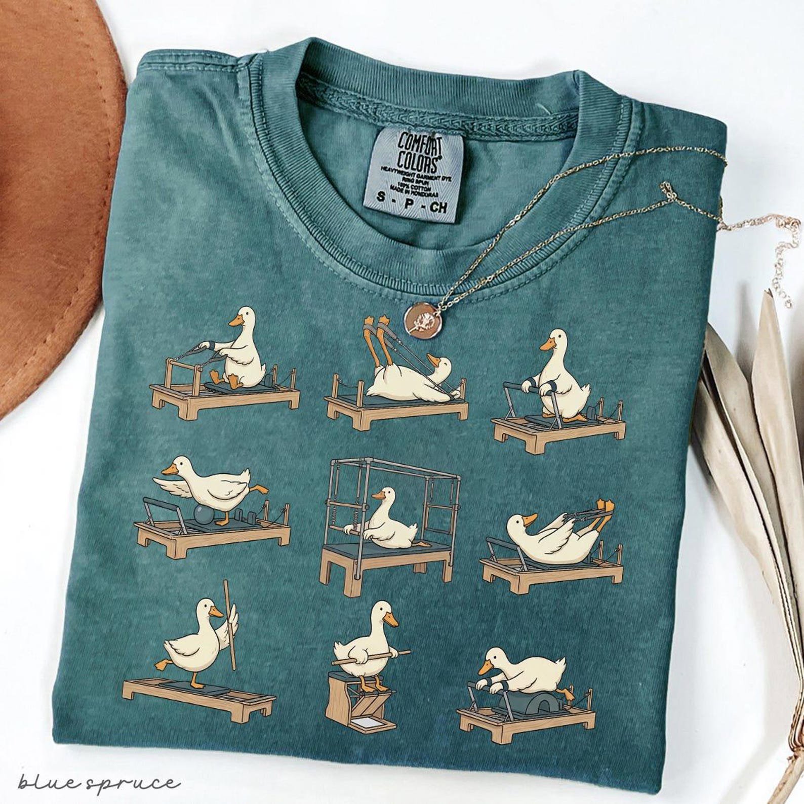 Pilates Girl Shirt Funny Goose Tee, Reformer Pilates Tshirt, Trendy Workout Shirt, Cute Fitness Aesthetic Tee 2