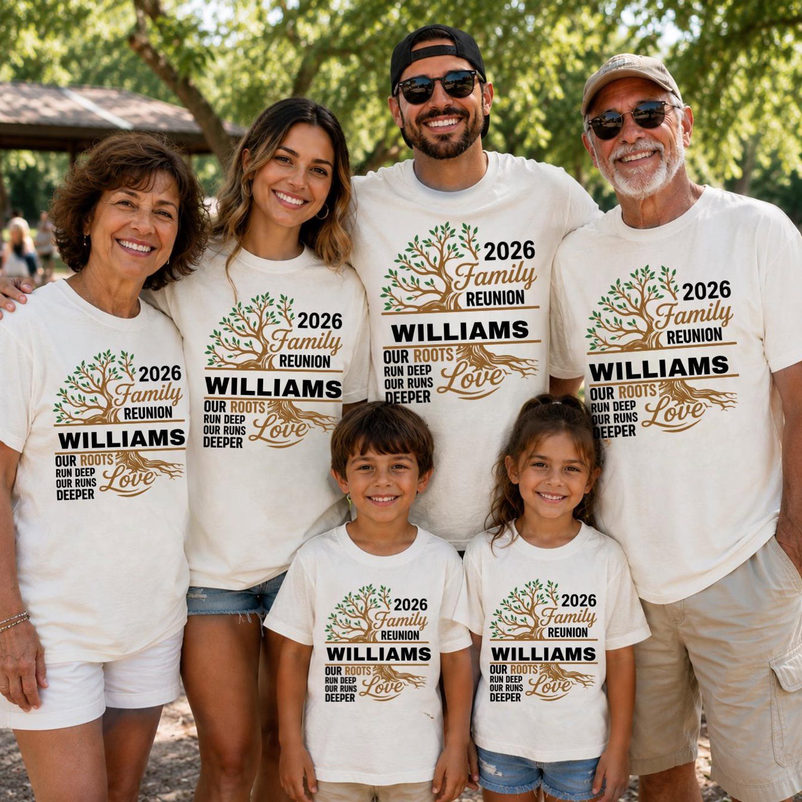 Custom Family Reunion Shirts 2026, Personalized Matching Tree of Life Group sweatshirts 2