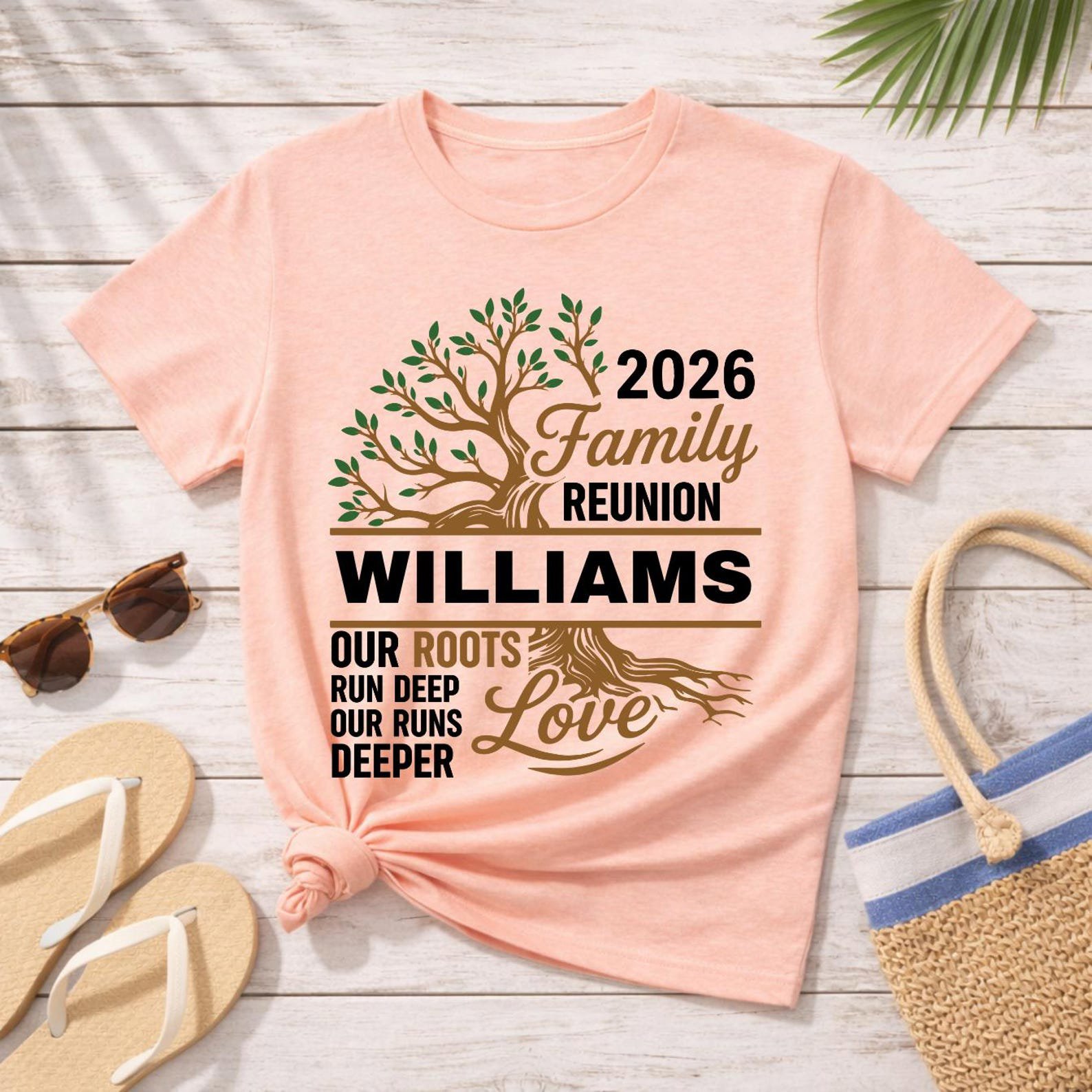 Custom Family Reunion Shirts 2026, Personalized Matching Tree of Life Group sweatshirts 8