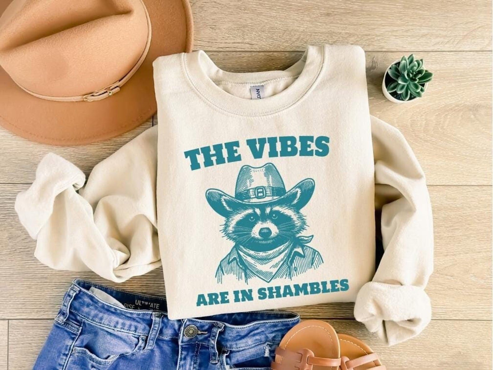 The Vibes Are In Shambles Shirt: Funny Raccoon Graphic Tee 1