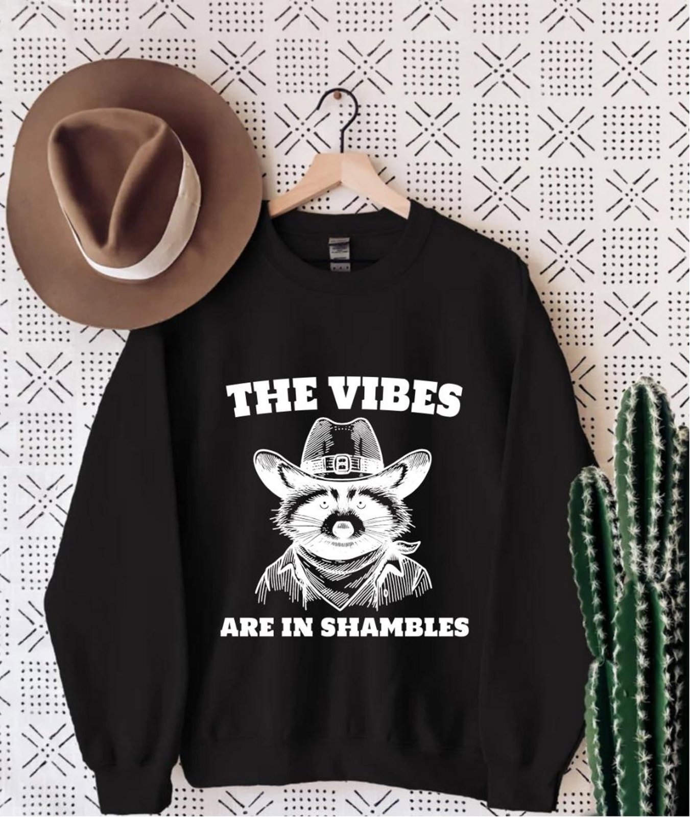 The Vibes Are In Shambles Shirt: Funny Raccoon Graphic Tee 5