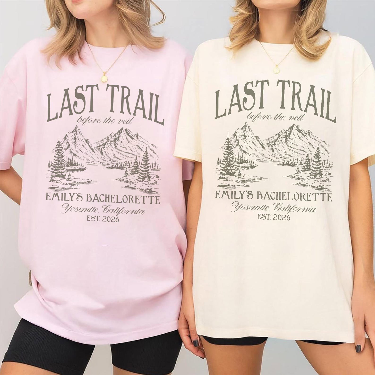 Last Trail Before the Veil Shirt, Hiking Bachelorette Tee, Mountain Bride Tshirt, Camp Bride Shirt, Outdoor Bridal Party Tee 3