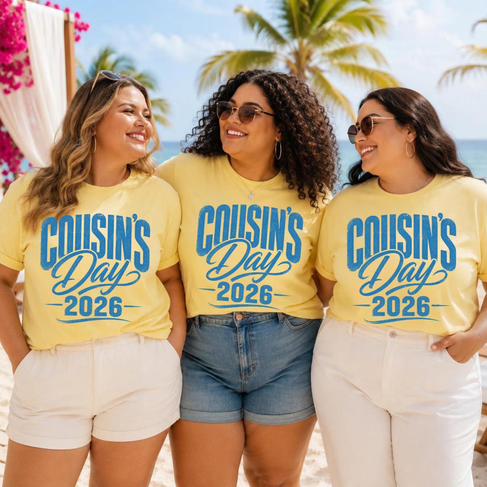 Plus Size Matching Cousins Trip Shirt,Family Beach Vacation Tee, Cousin's Day 2026 Sweatshirt 2