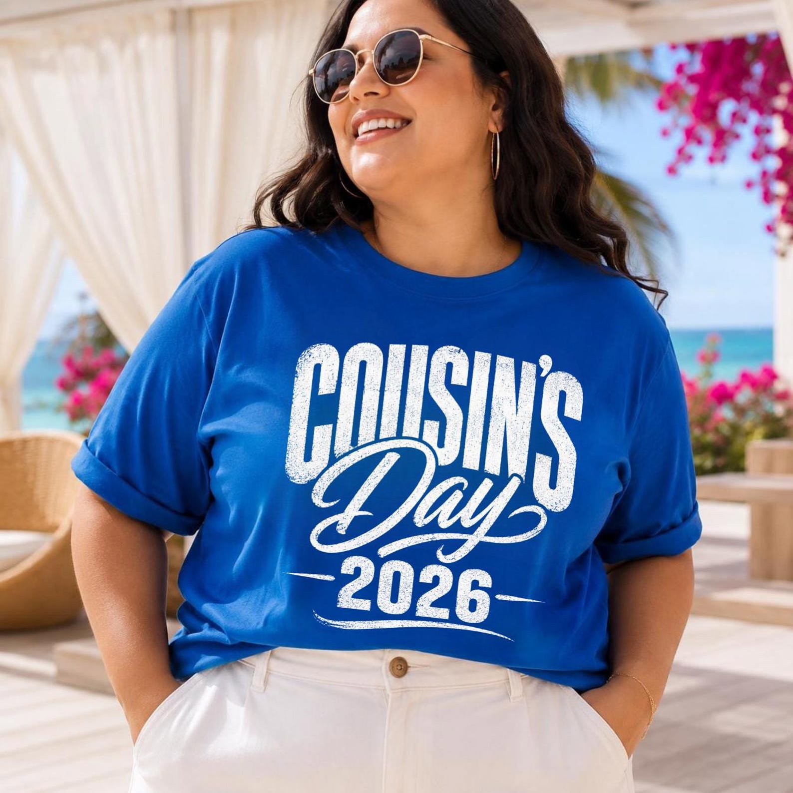 Plus Size Matching Cousins Trip Shirt,Family Beach Vacation Tee, Cousin's Day 2026 Sweatshirt 1