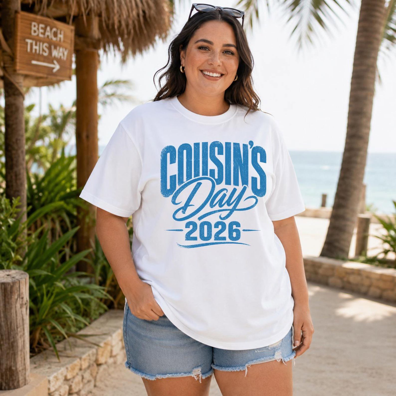 Plus Size Matching Cousins Trip Shirt,Family Beach Vacation Tee, Cousin's Day 2026 Sweatshirt 7