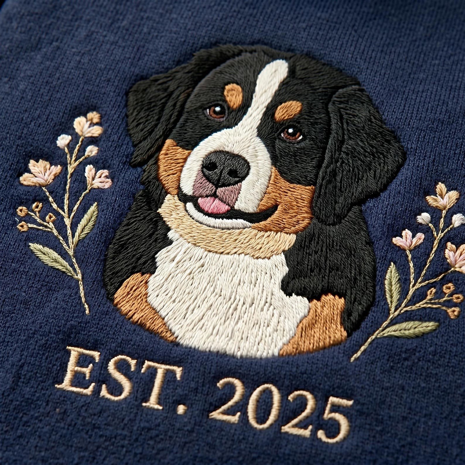 Custom Pet Portrait Embroidered Quarter Zip, Personalized Cat Photo, Pet Portrait Shirt, Gift for Pet Lovers, Memorial Gift, Custom Dog Face 3