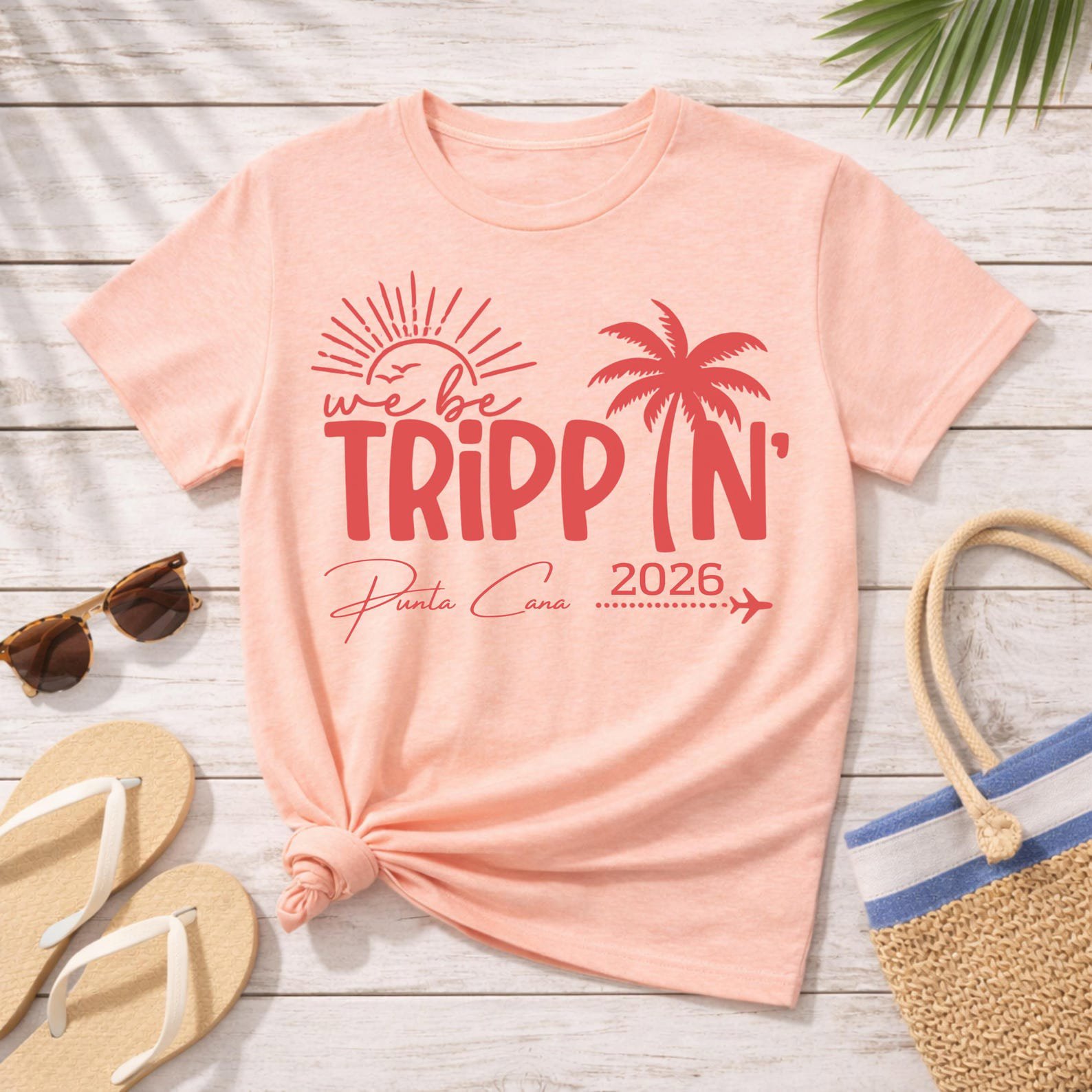 Plus Size Custom Location Matching Family Vacation Shirts | We Be Trippin 2026 Group Travel Tees | Personalized Plus Size Girls Trip Tee 6