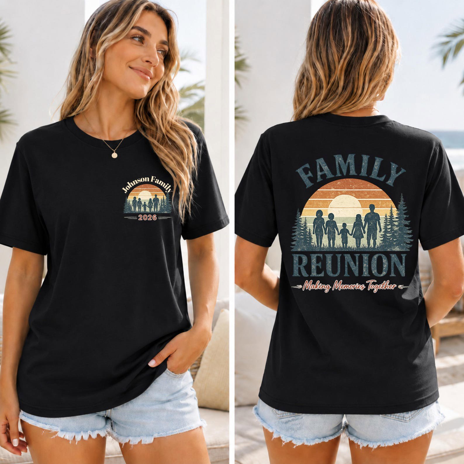 Family Reunion Personalized Shirts 2026, Matching Family Reunion Sweatshirt, Custom Family Gathering Shirt, Family Vacation Tee 5