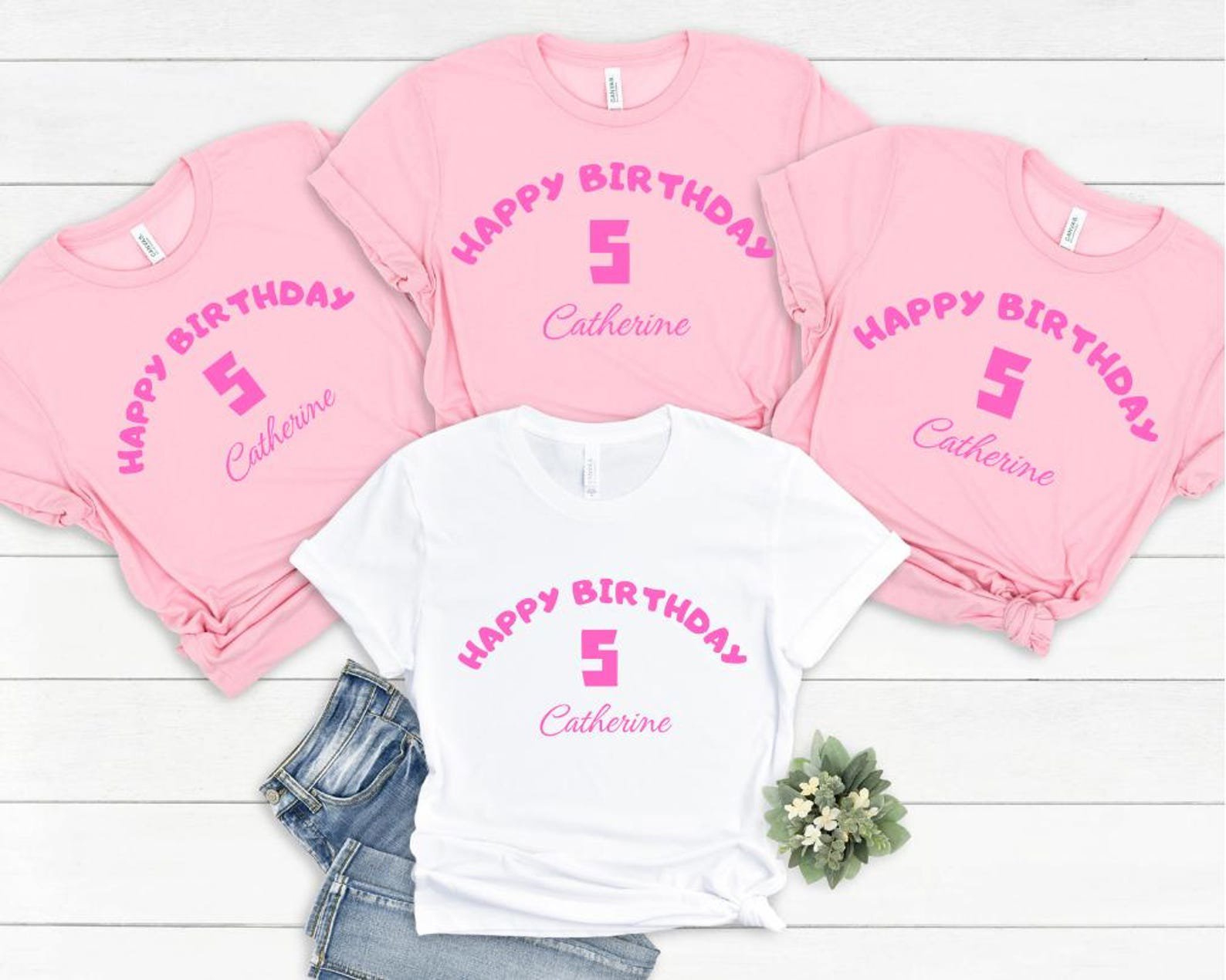 Personalized Birthday Shirt: Girls' Custom Birthday Gift 2
