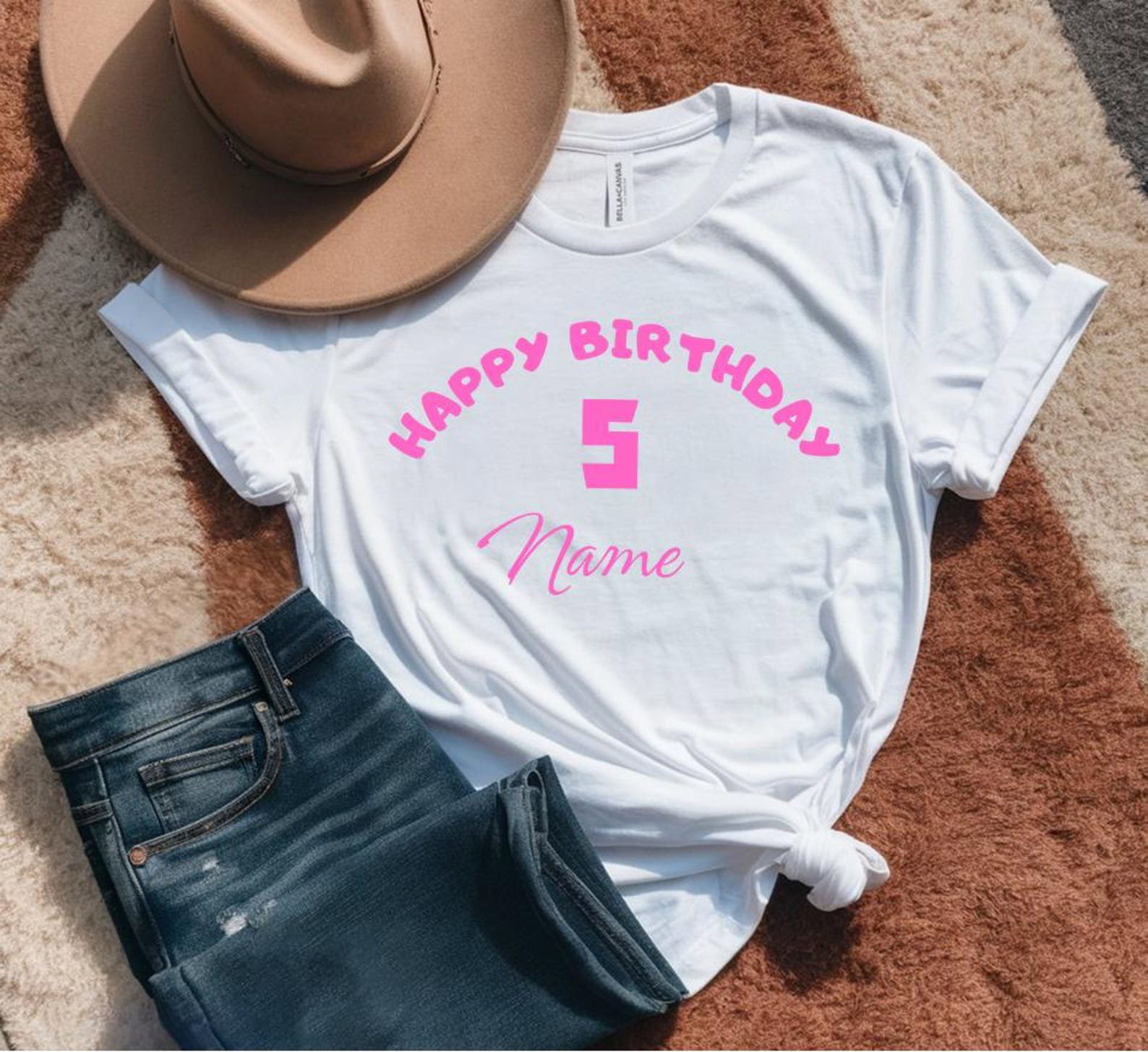 Personalized Birthday Shirt: Girls' Custom Birthday Gift 4