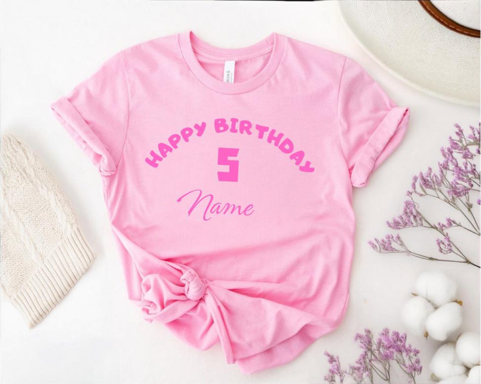 Personalized Birthday Shirt: Girls' Custom Birthday Gift 6