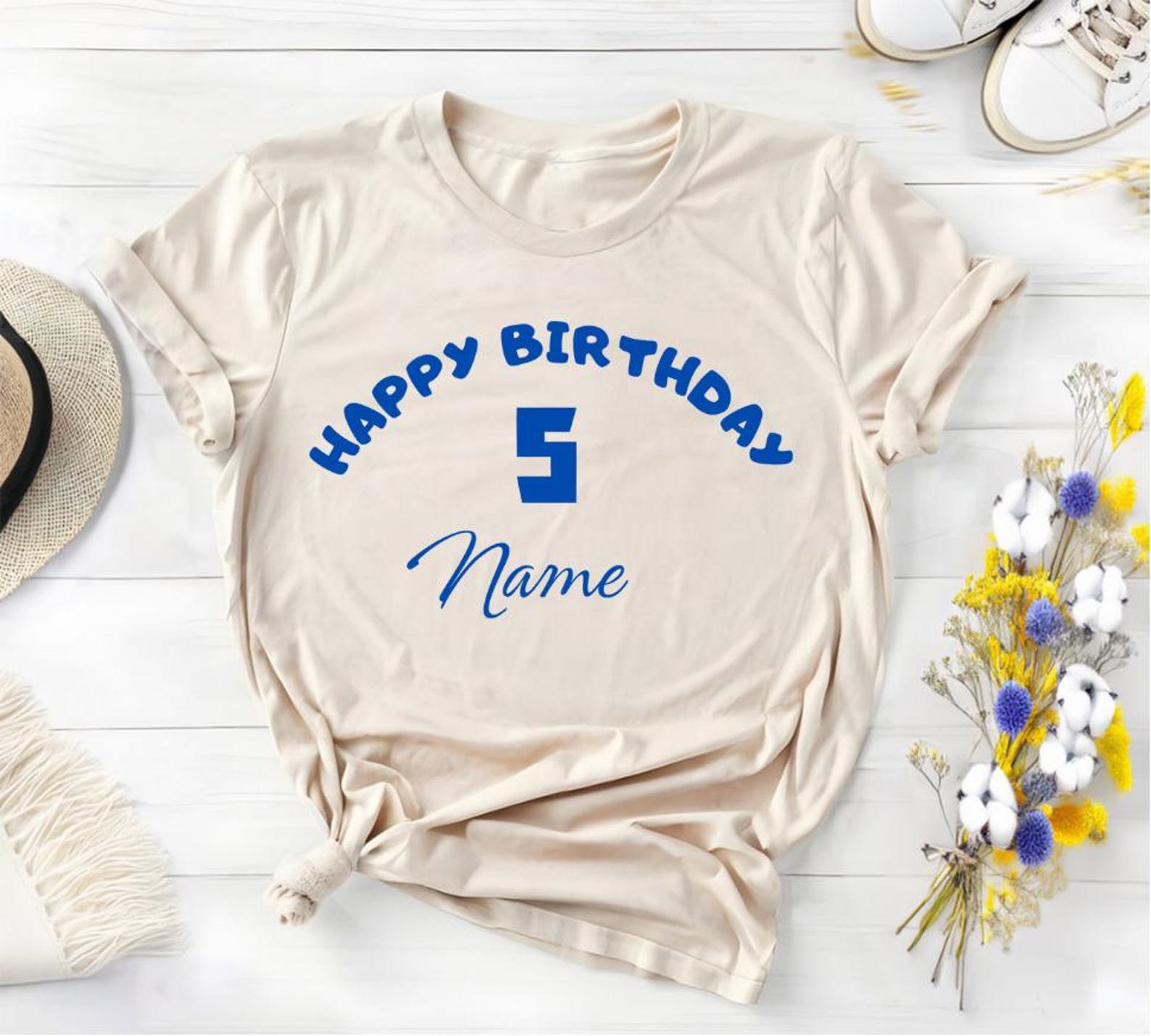 Custom Birthday Boy Shirt: Personalized Dinosaur Tee 1
