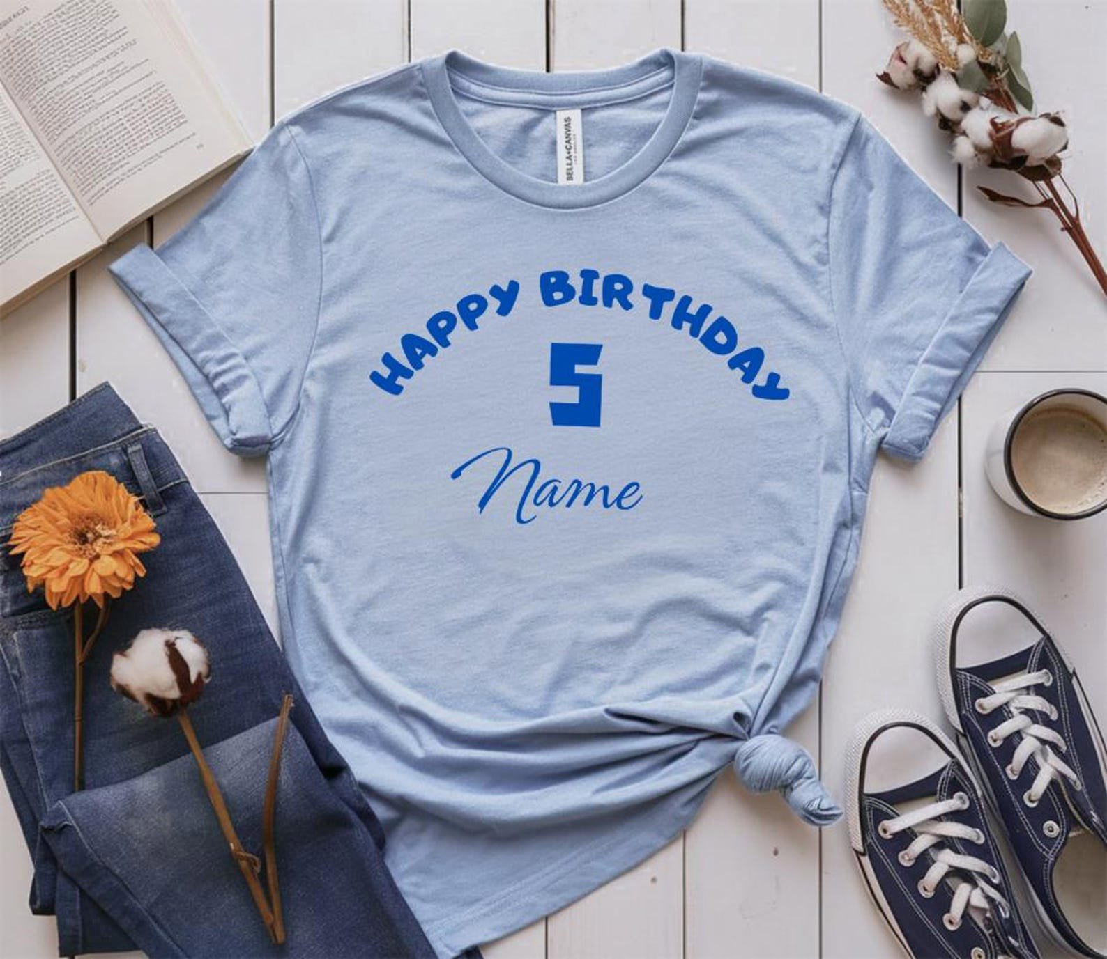 Custom Birthday Boy Shirt: Personalized Dinosaur Tee 5