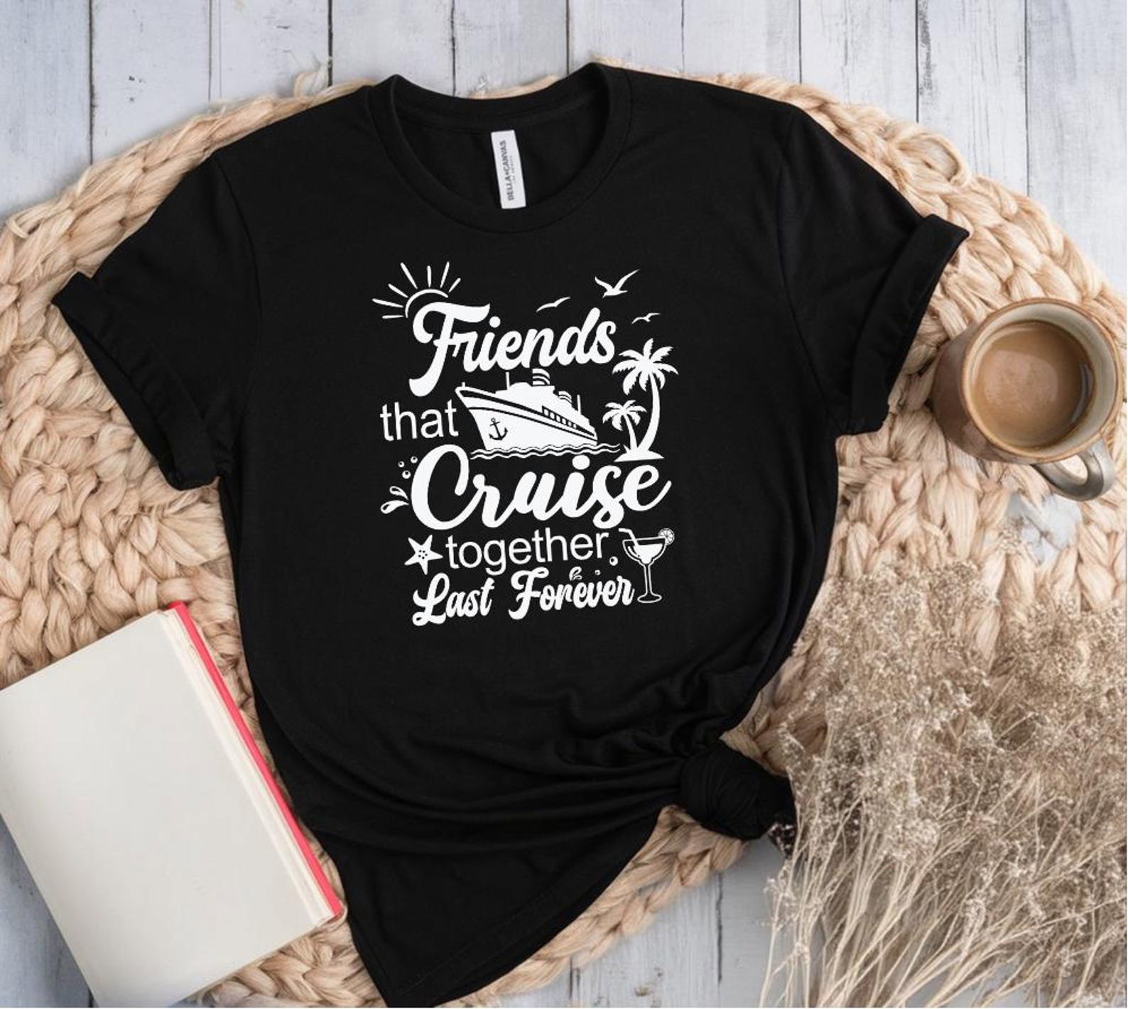 Friends Cruise Trip T-Shirt: Matching Group Vacation Tee 3