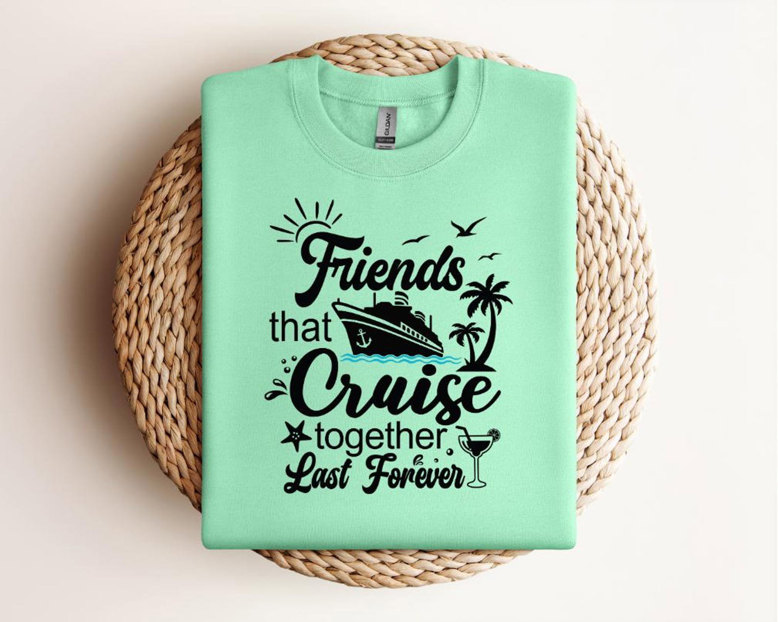 Friends Cruise Trip T-Shirt: Matching Group Vacation Tee 4