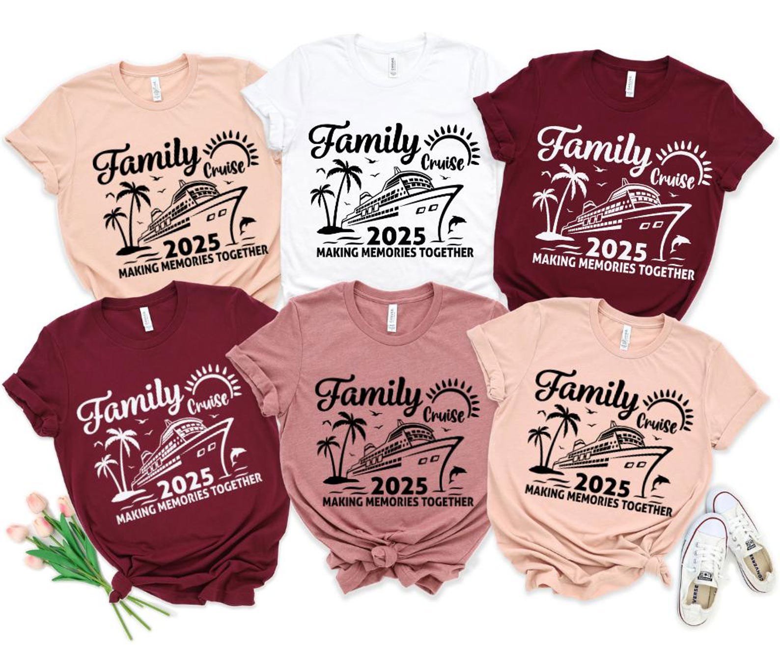 Custom Year Family Cruise Shirt, Cruise Tee, Matching Family Cruise Shirts, Cruise Squad Vacation Top, Family Trip Reunion,Memories Together 9