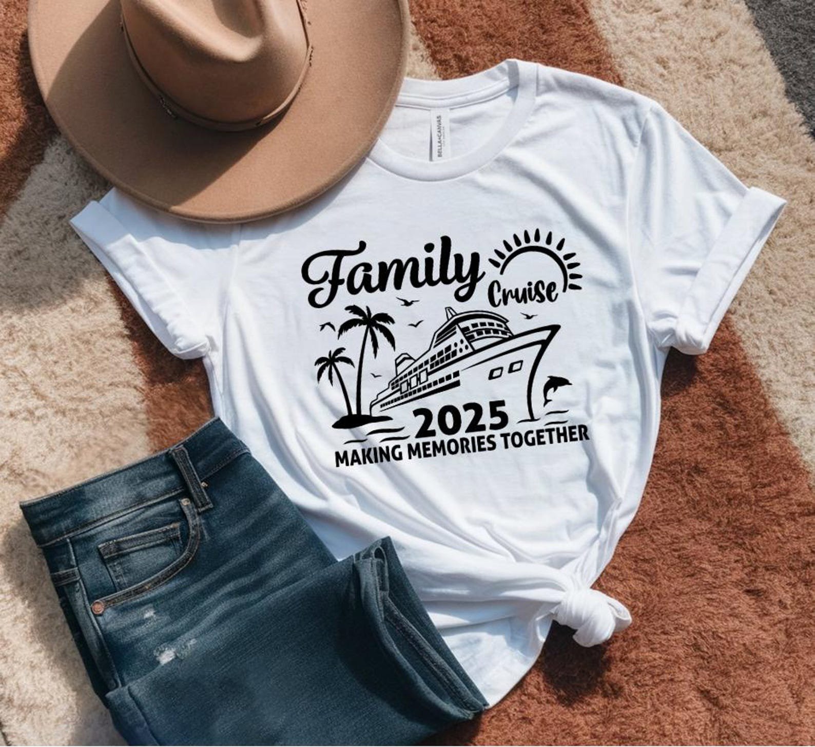 Custom Year Family Cruise Shirt, Cruise Tee, Matching Family Cruise Shirts, Cruise Squad Vacation Top, Family Trip Reunion,Memories Together 8