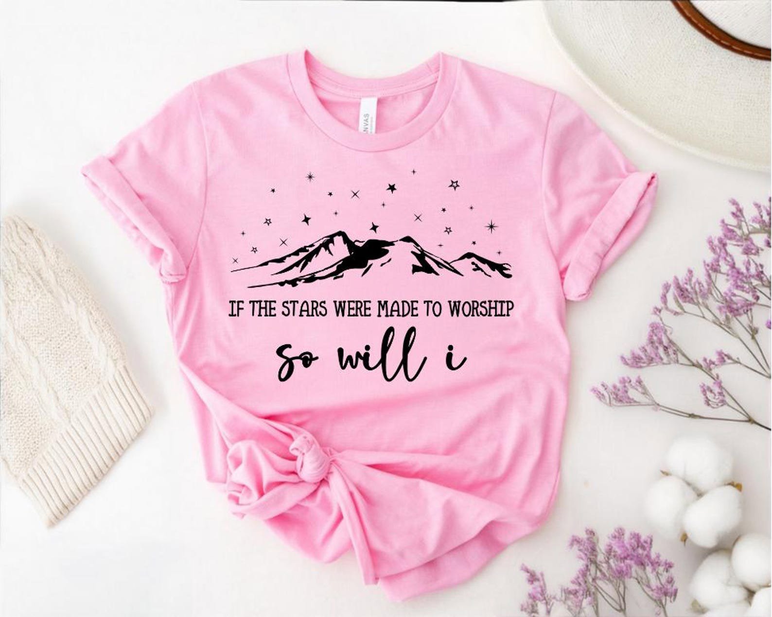 If The Stars Were Made To Worship Shirt, Religious Sweatshirt, Christian Shirts For Women, Bible Verse Shirt, Faith Shirt, Christian Sweater 4
