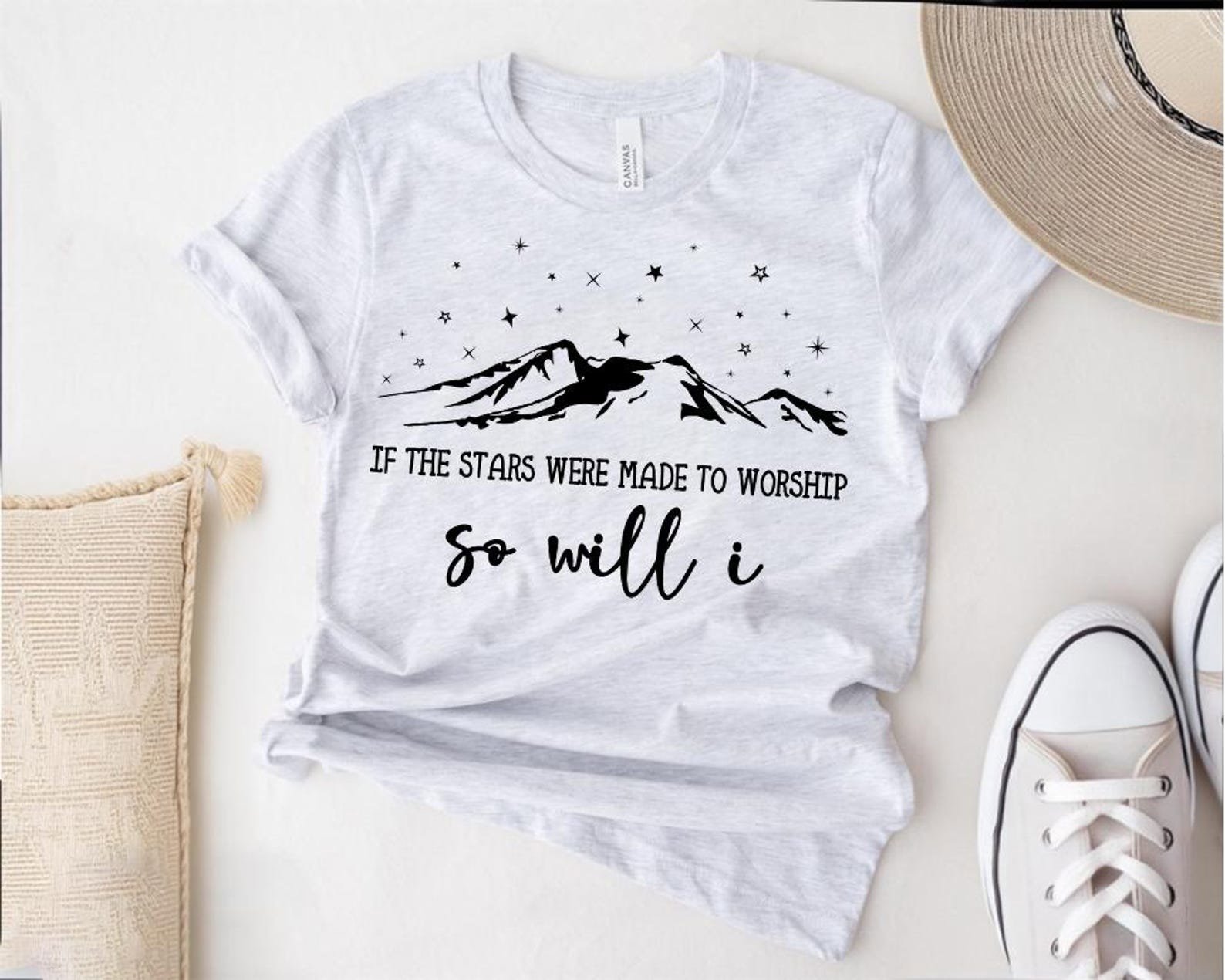 If The Stars Were Made To Worship Shirt, Religious Sweatshirt, Christian Shirts For Women, Bible Verse Shirt, Faith Shirt, Christian Sweater 6