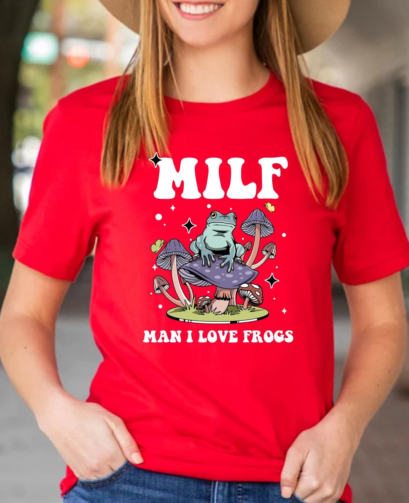 Man I Love Frogs Sweatshirt: Retro Women's Frog Graphic 3